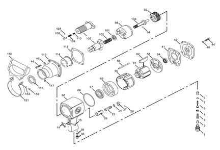 Figure 0 Diagram and Parts List for CP0611P-RS  Chicago Pneumatic Wrench